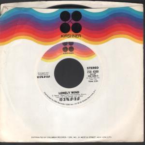 Kansas - Lonely Wind - 7 Inch