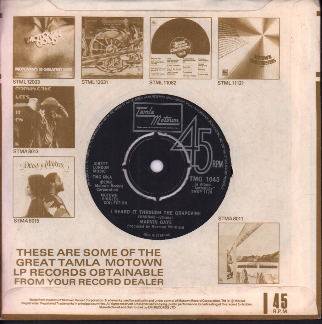 Diana Ross And The Supremes And The Temptations / Marvin Gaye - I'm Gonna Make You Love Me / i heard it through the grapevine - 7 Inch