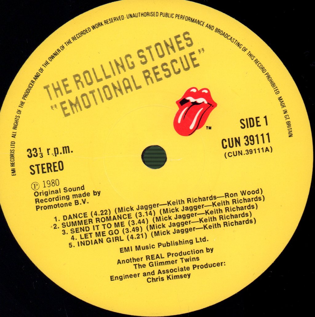 Rolling Stones - Emotional Rescue - Lp