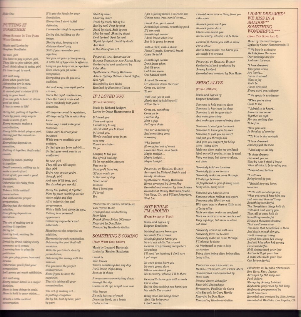 Barbra Streisand - Broadway Album - Lp
