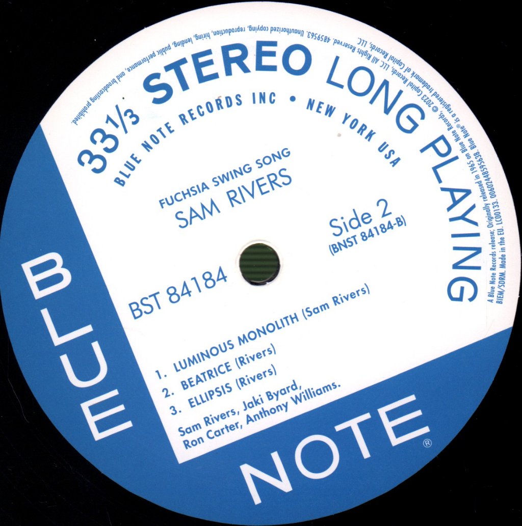 Sam Rivers - Fuchsia Swing Song - Lp