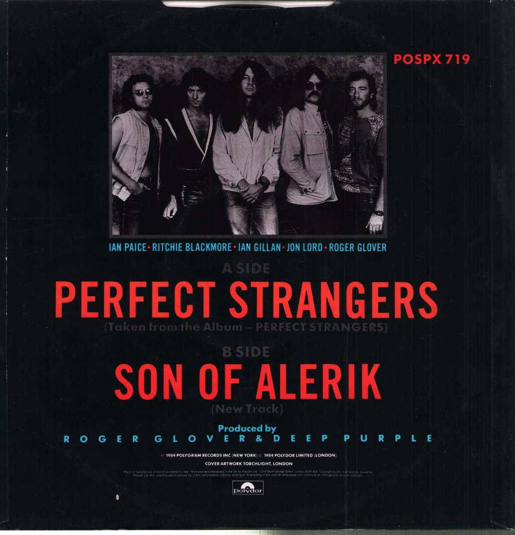 Deep Purple - Perfect Strangers - 12 Inch