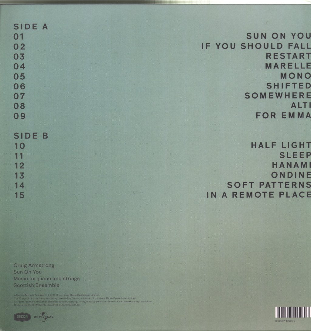 Craig Armstrong - Sun on You - Lp