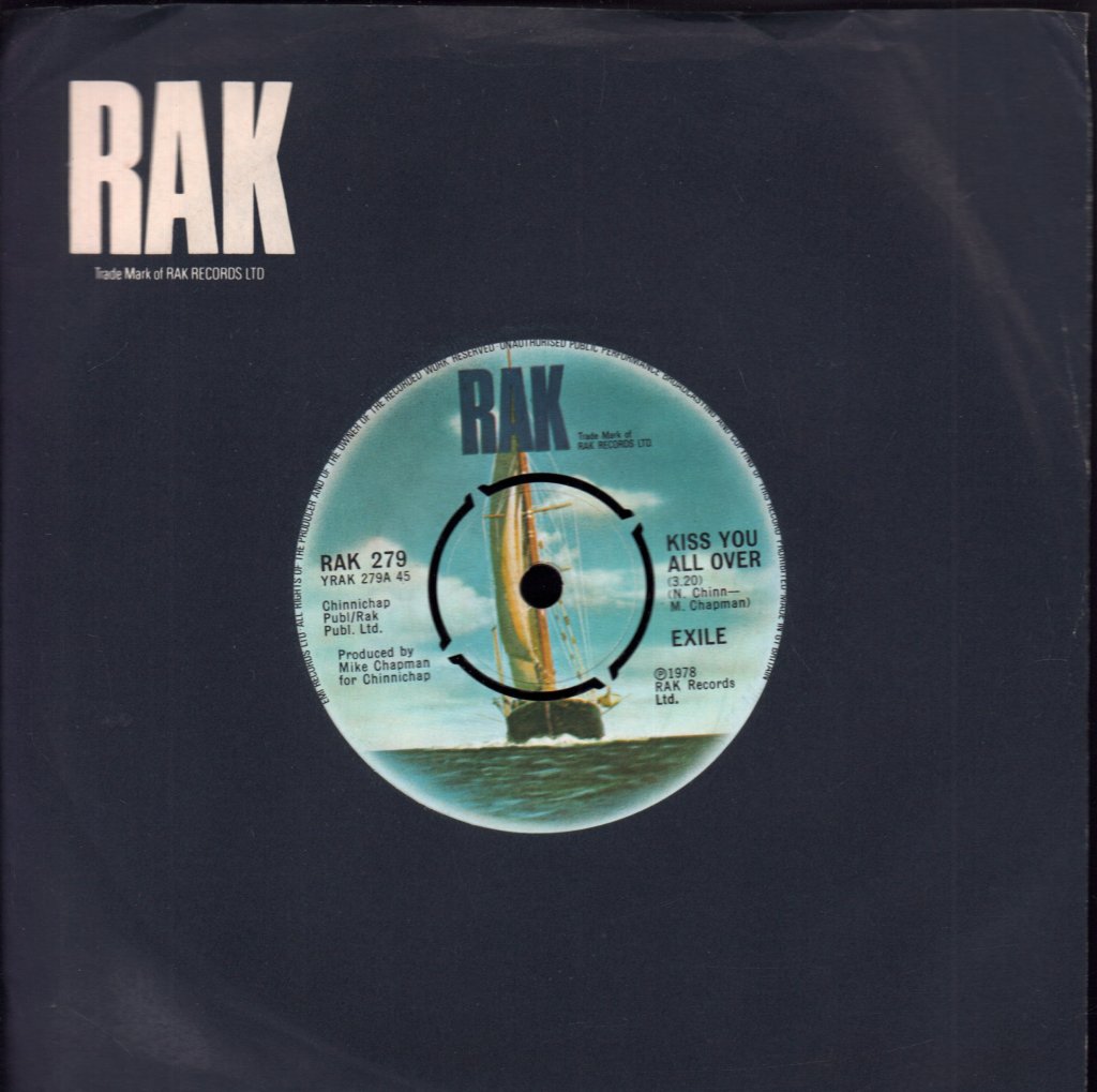 Exile (70'S Pop Group) - Kiss You All Over - 7 Inch