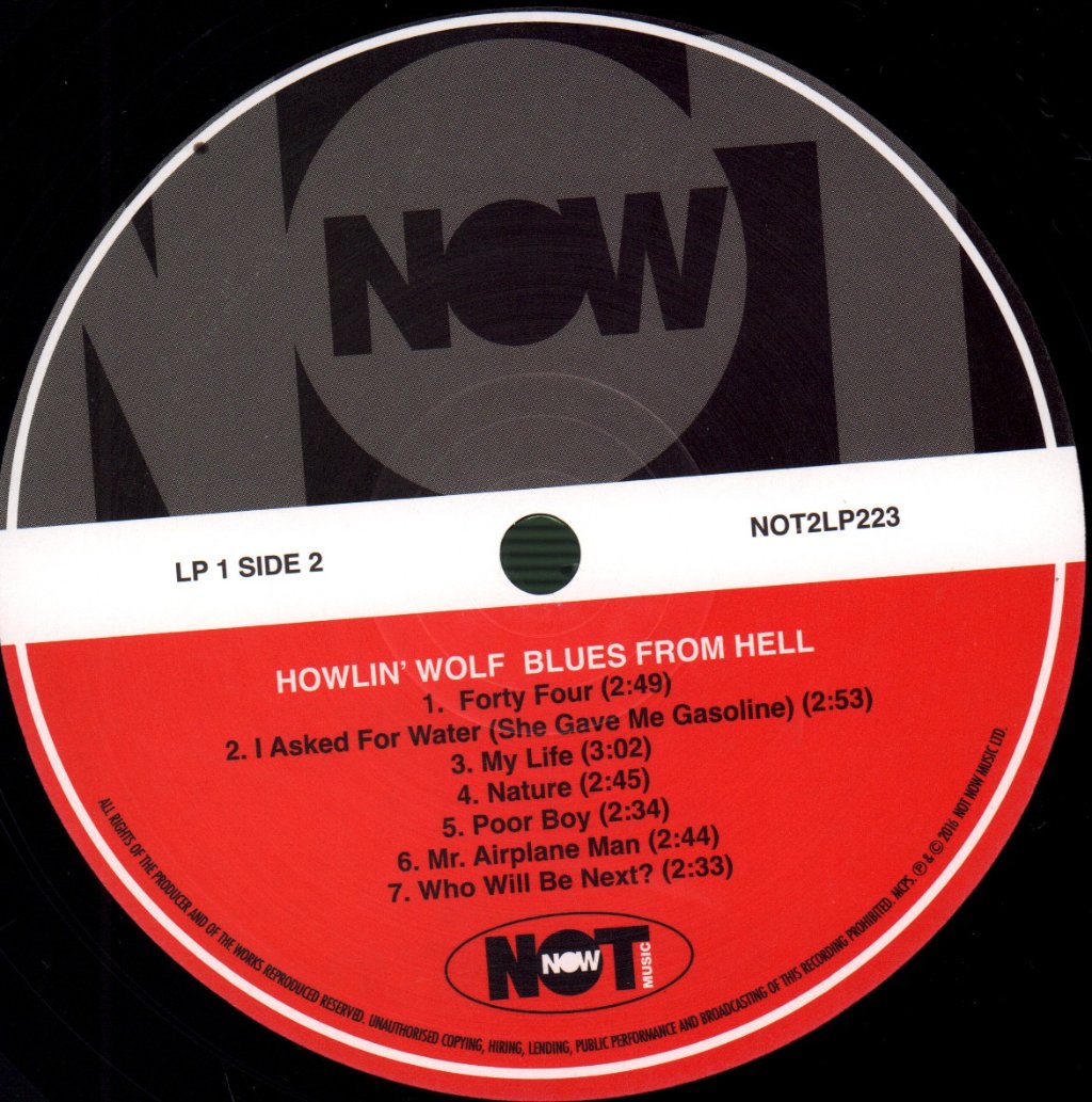 Howlin' Wolf - Blues From Hell - Double Lp