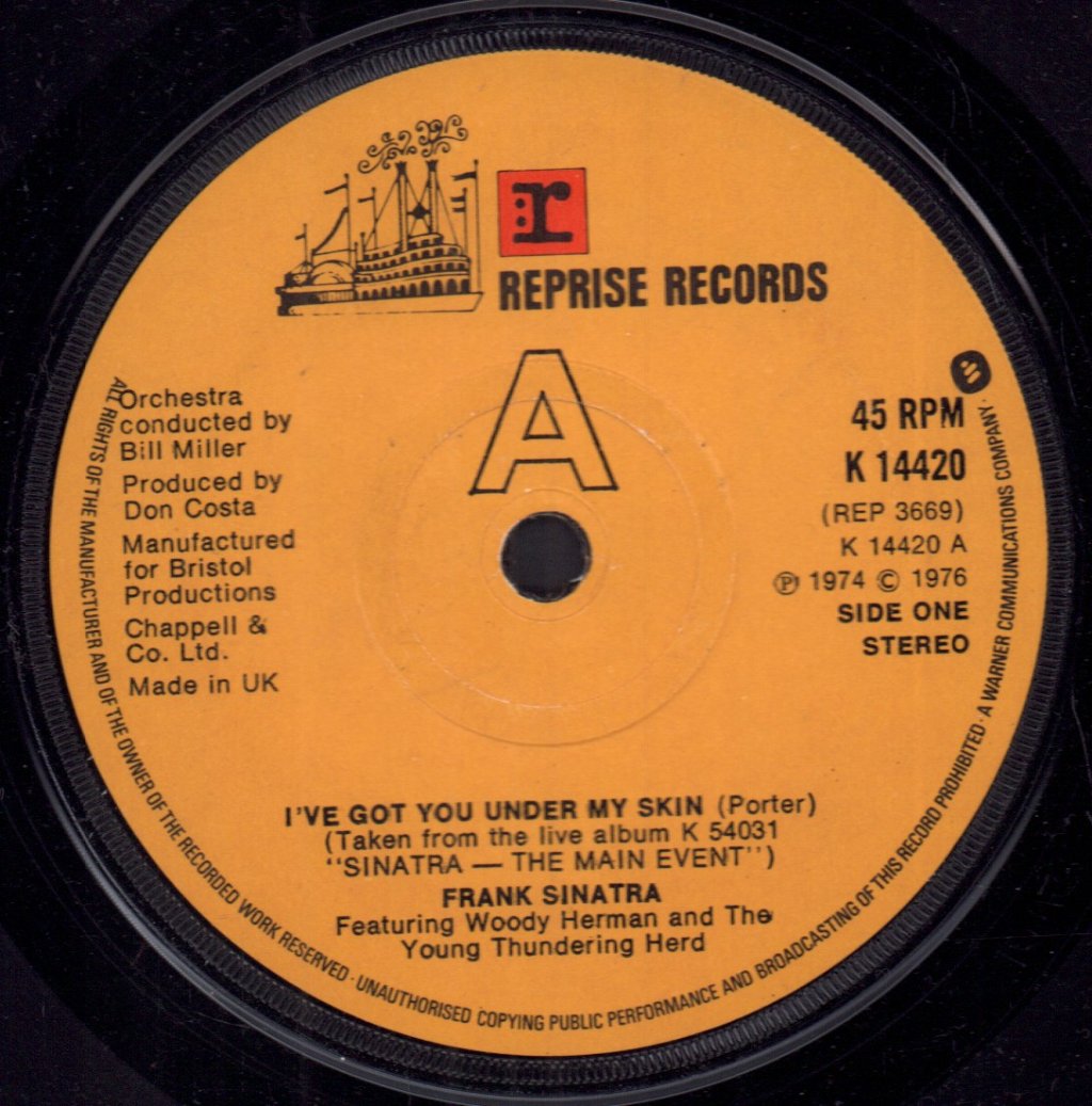 Frank Sinatra - I've Got You Under My Skin - 7 Inch