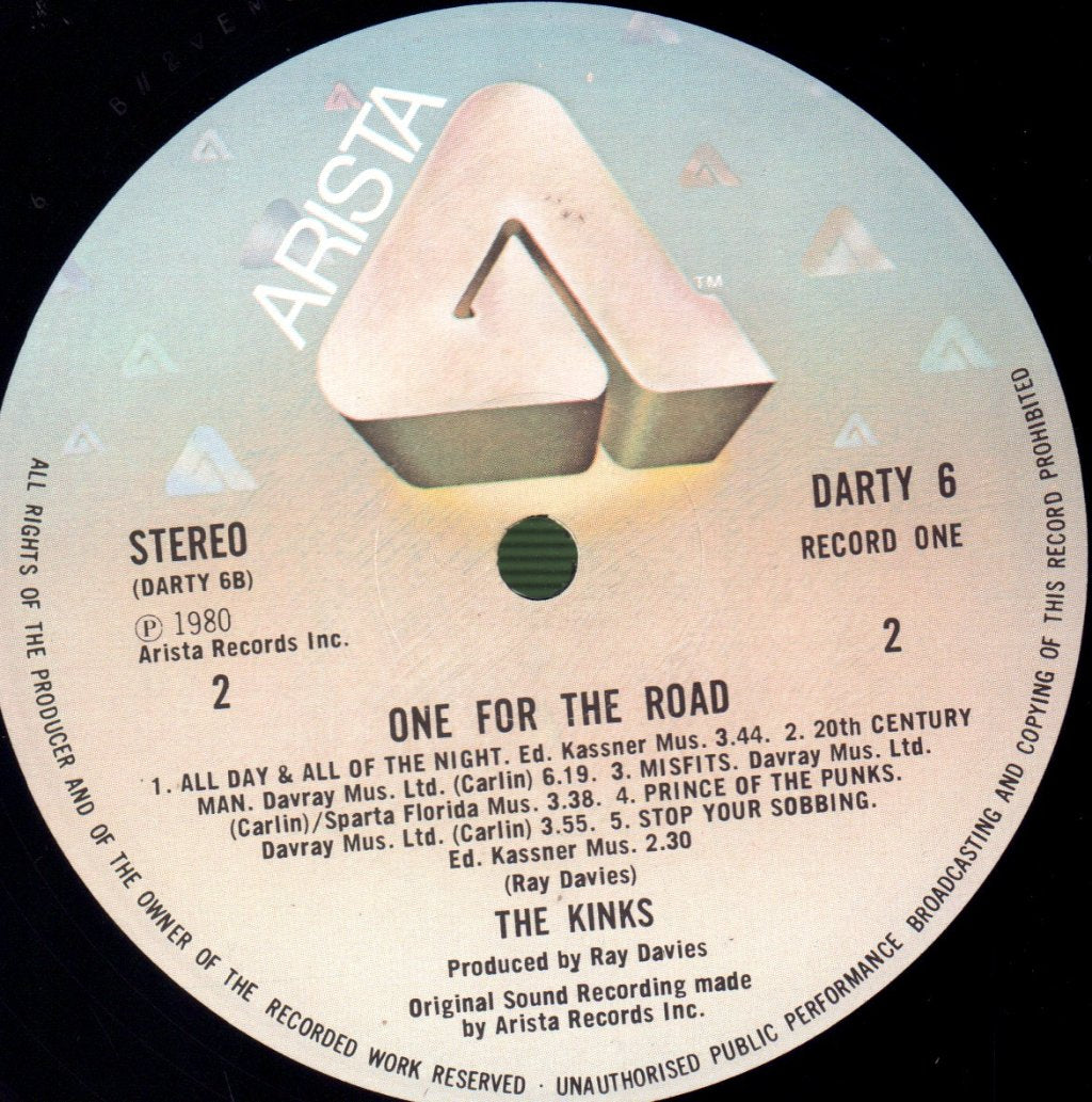 Kinks - One For The Road - Double Lp