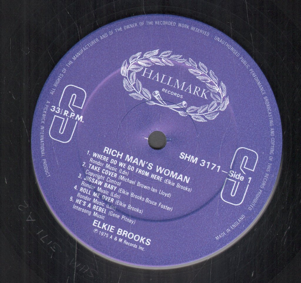 Elkie Brooks - Rich Man's Woman - Lp