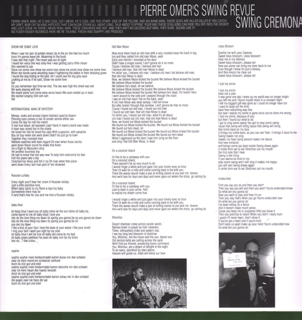 Pierre Omer's Swing Revue - Swing Cremona - Lp