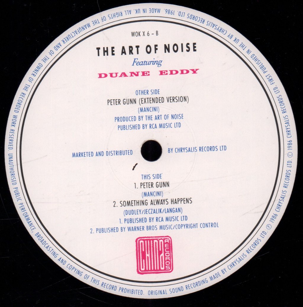 Art Of Noise Featuring Duane Eddy - Peter Gunn - 12 Inch