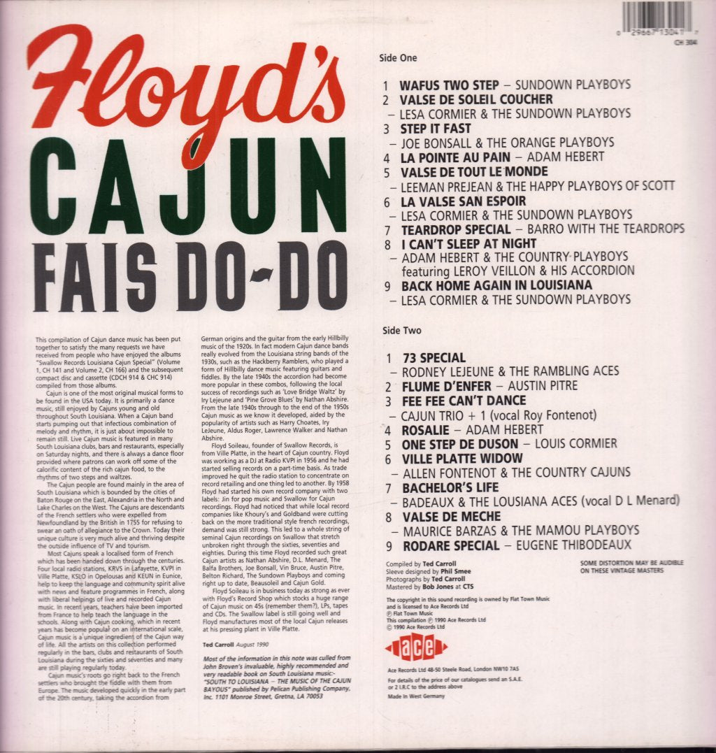 Various Artists - Floyd's Cajun Fais Do-Do - Lp