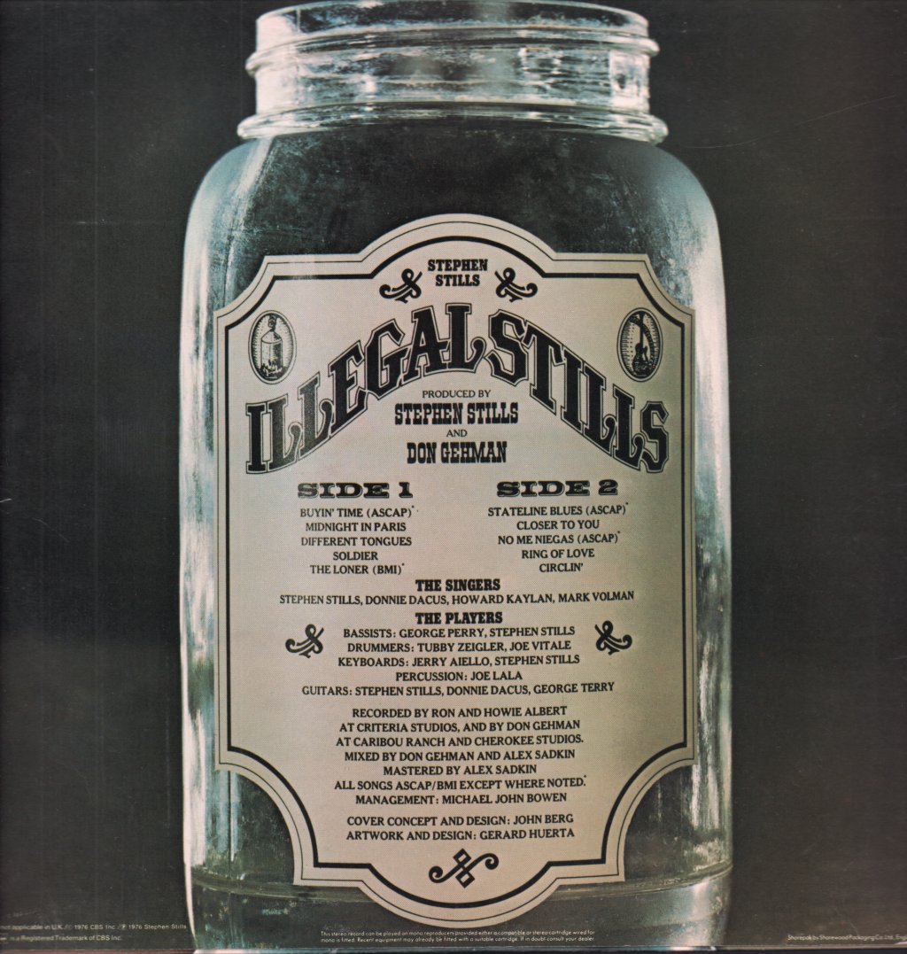 Stephen Stills - Illegal Stills - Lp