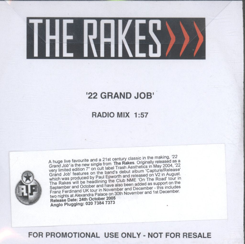 Rakes (Indie Group) - 22 Grand Job - Cdr