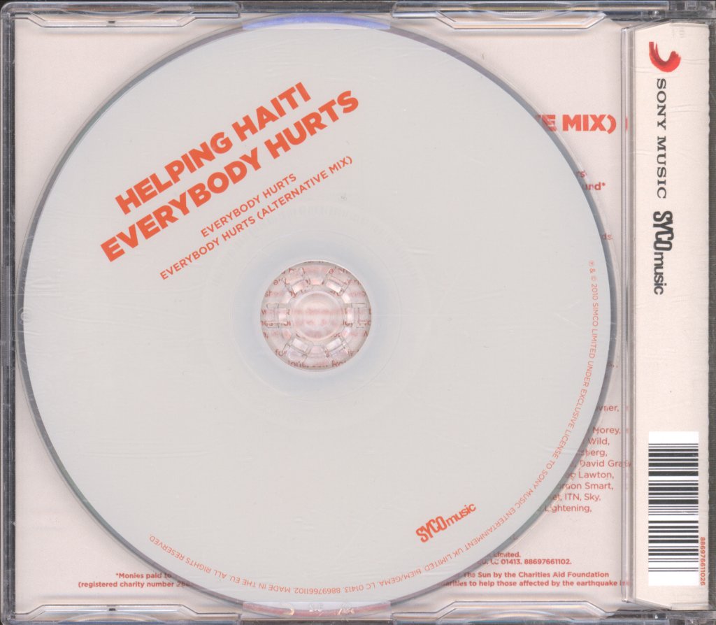 Helping Haiti - Everybody Hurts - Cd