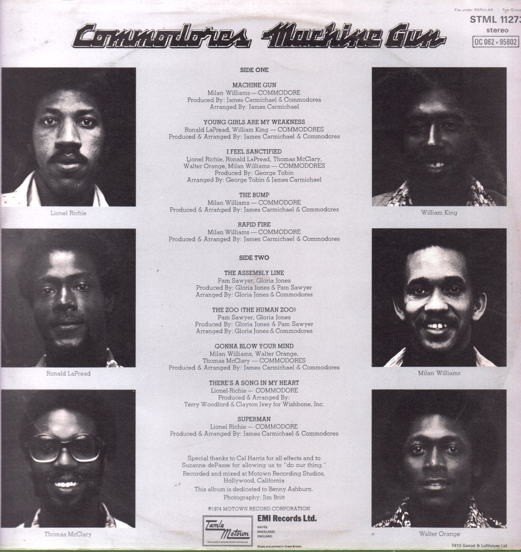 Commodores - Machine Gun - Lp
