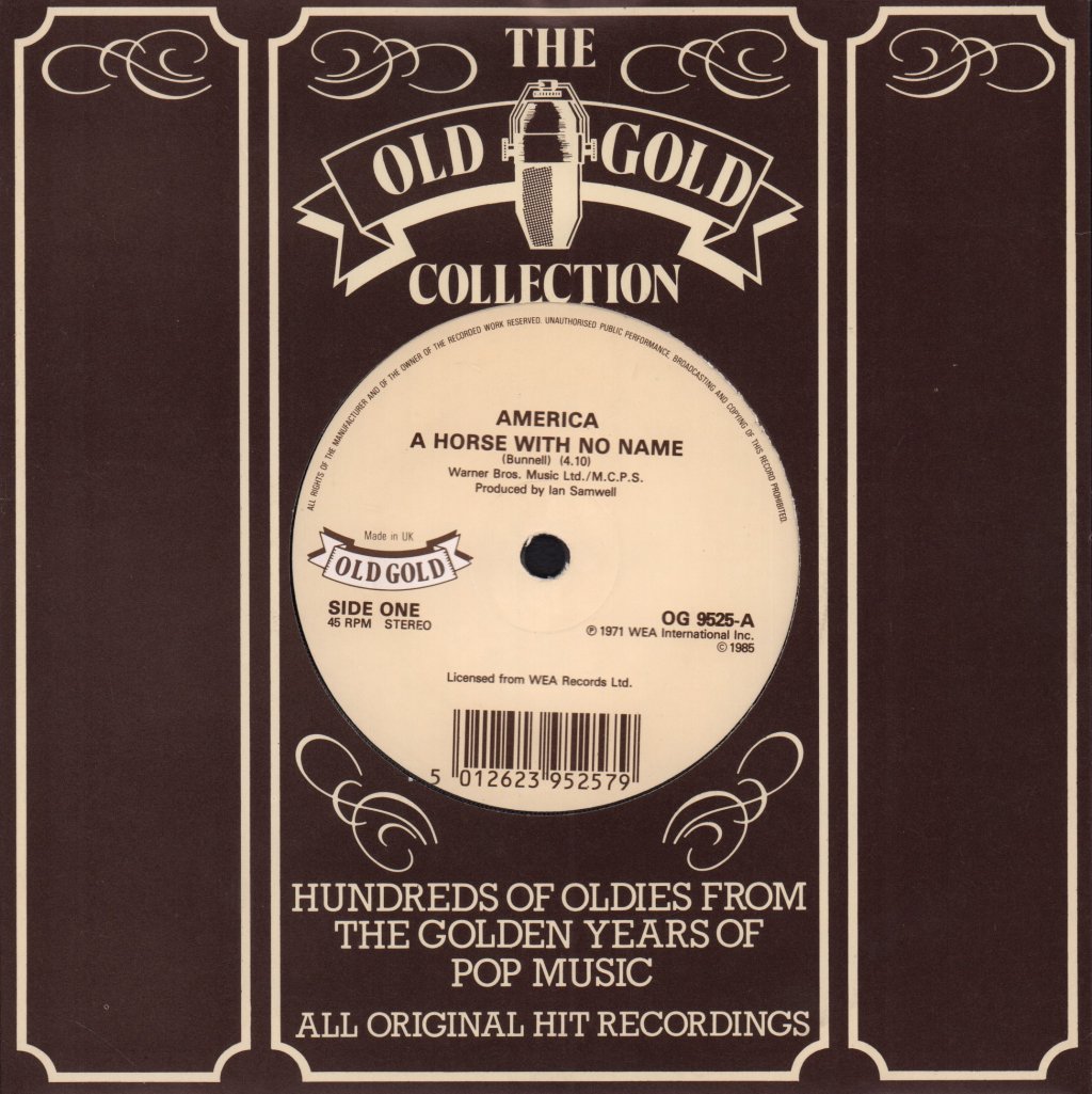 America - Horse With No Name - 7 Inch