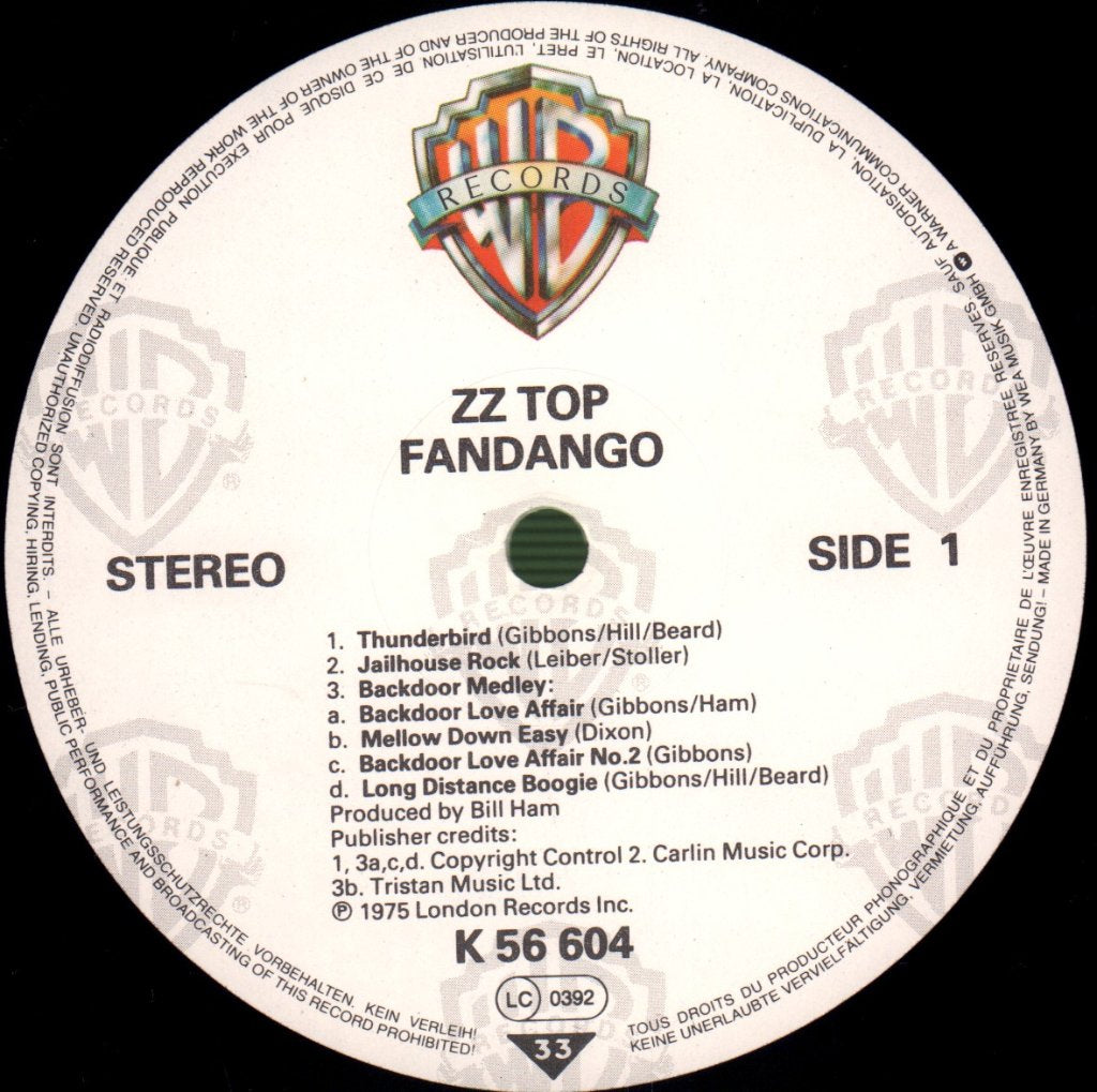 ZZ Top - Fandango! - Lp
