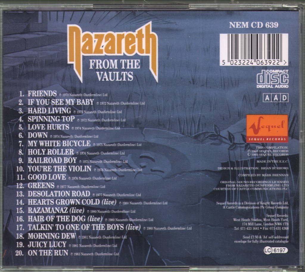 Nazareth - From The Vaults - Cd