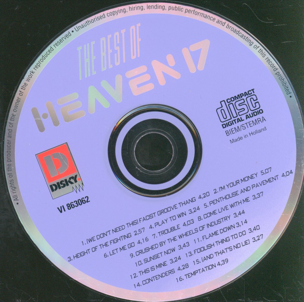 Heaven 17 - Best Of Heaven 17 - Cd
