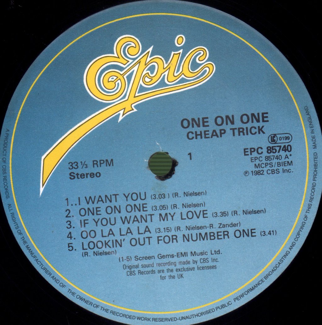 Cheap Trick - One On One - Lp