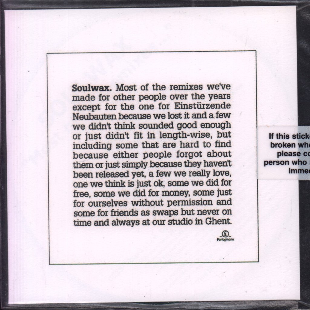 Soulwax - Most Of The Remixes...Disc 2 Of 2 - Cdr