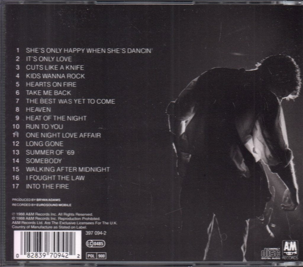 Bryan Adams - Live Live Live - Cd