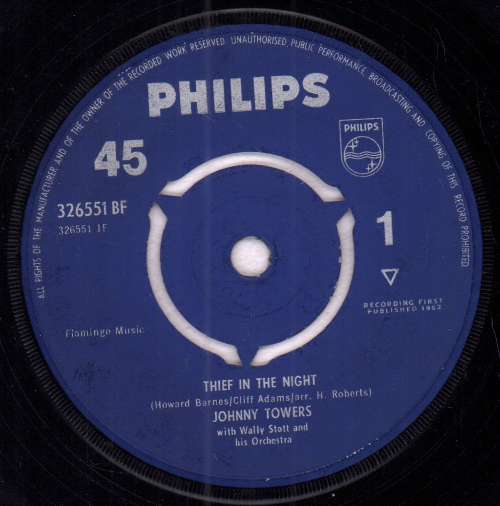 Johnny Towers - Thief In The Night - 7 Inch