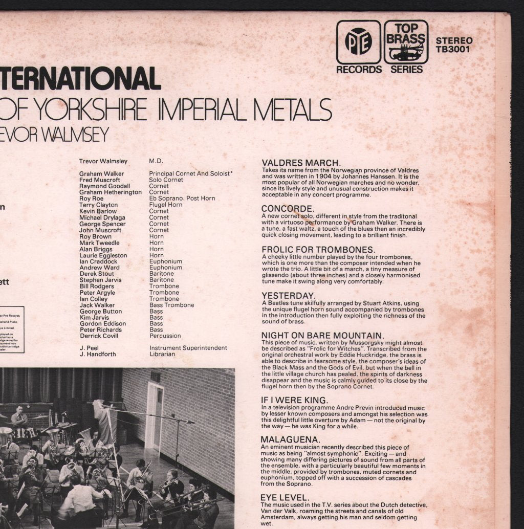 Band Of Yorkshire Imperial Metals - Brass International - Lp