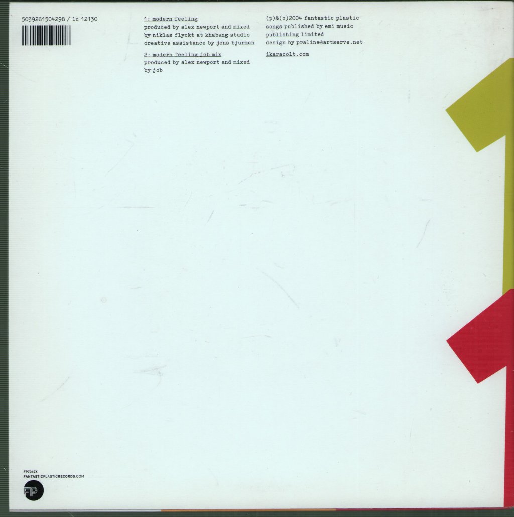 Ikara Colt - Modern Feeling - 7 Inch