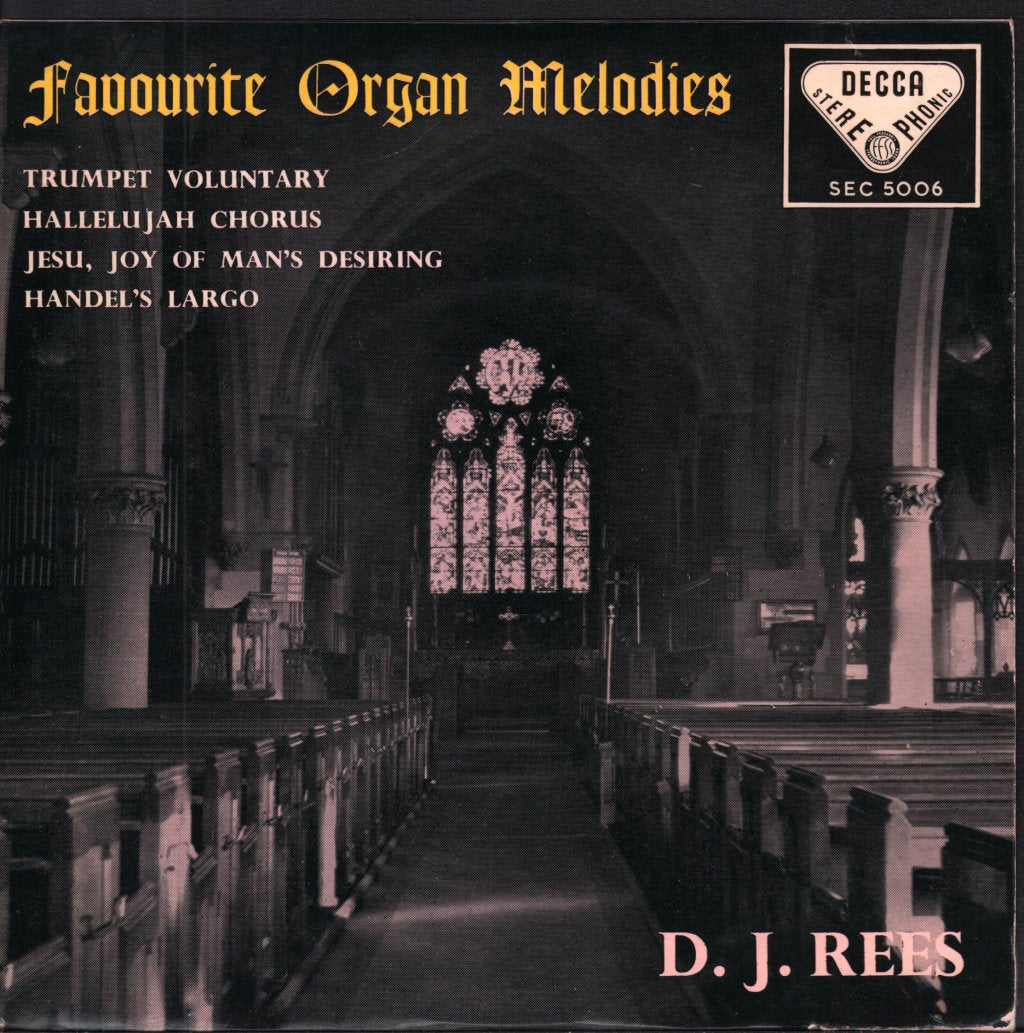 D. J. Rees - Favourite Organ Melodies - 7 Inch