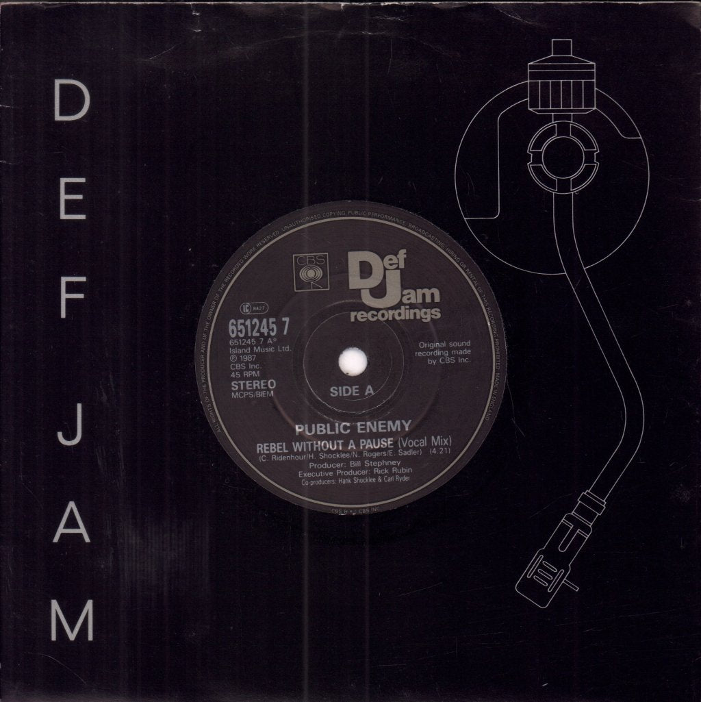 Public Enemy - Rebel Without A Pause - 7 Inch
