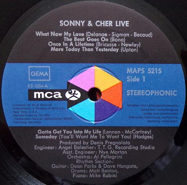 Sonny And Cher - Sonny & Cher Live - Lp