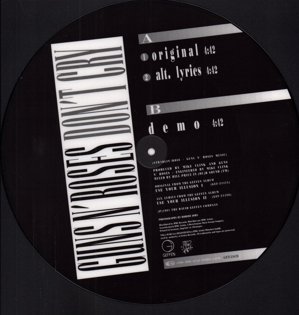 Guns N Roses - Don't Cry - 12 Inch