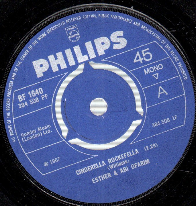 Esther And Abi Ofarim - Cinderella Rockefella - 7 Inch