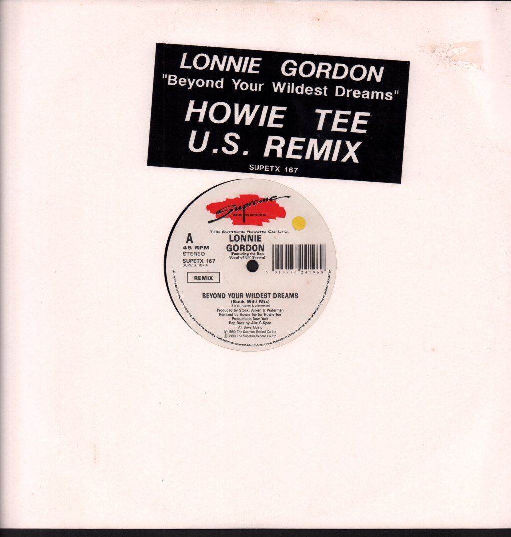Lonnie Gordon - Beyond Your Wildest Dreams - 12 Inch
