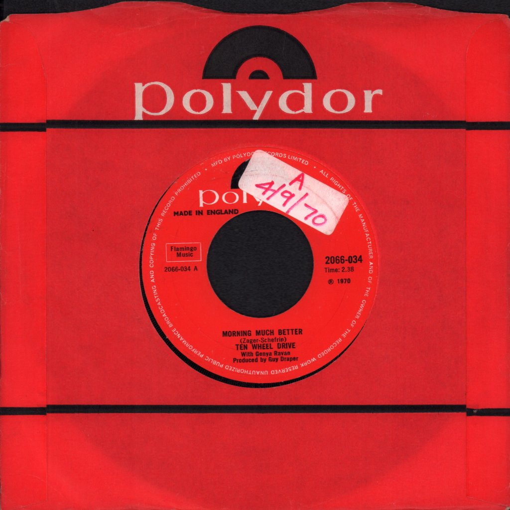 Ten Wheel Drive With Genja Ravan - Morning Much Better - 7 Inch