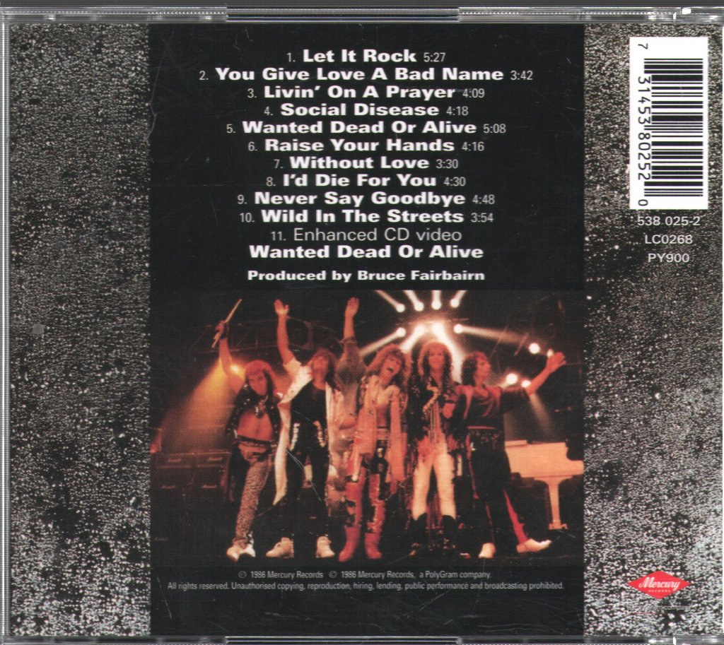 Bon Jovi - Slippery When Wet - Cd