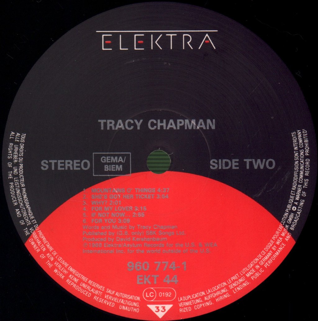 Tracy Chapman - Tracy Chapman - Lp