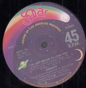 Dynasty - I've Just Begun To Love You - 12 Inch