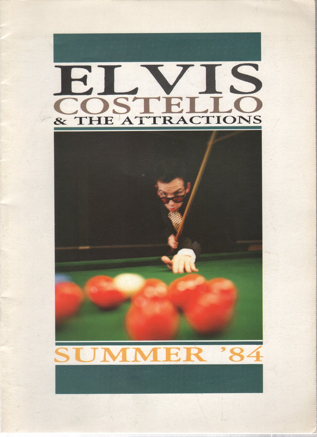 Elvis Costello - Summer 84 - Tour Programme