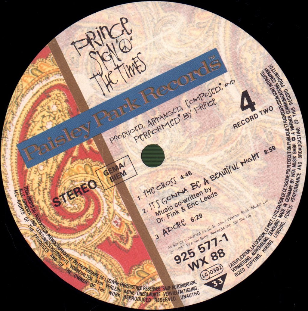 Prince - Sign "O" The Times - Double Lp