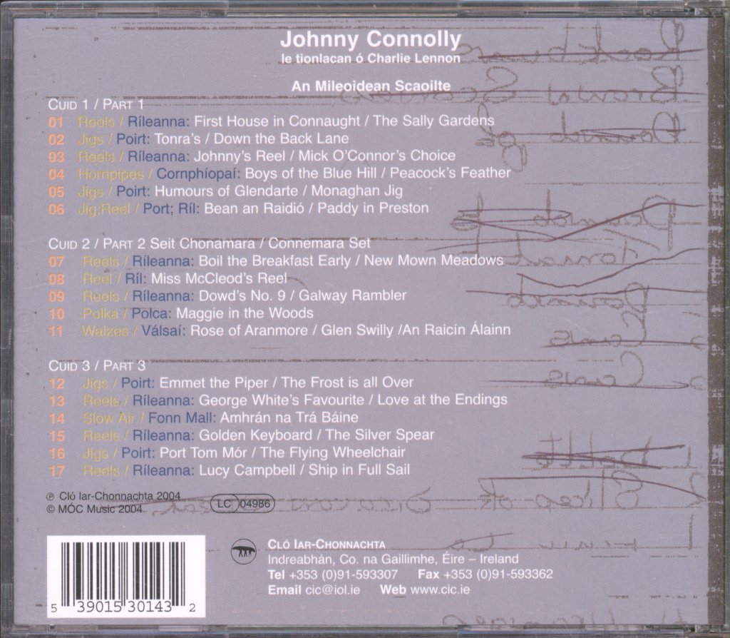 Johnny Connolly - An Mileoidean Scaoilte - Cd