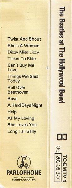Beatles - Beatles At The Hollywood Bowl - Cassette