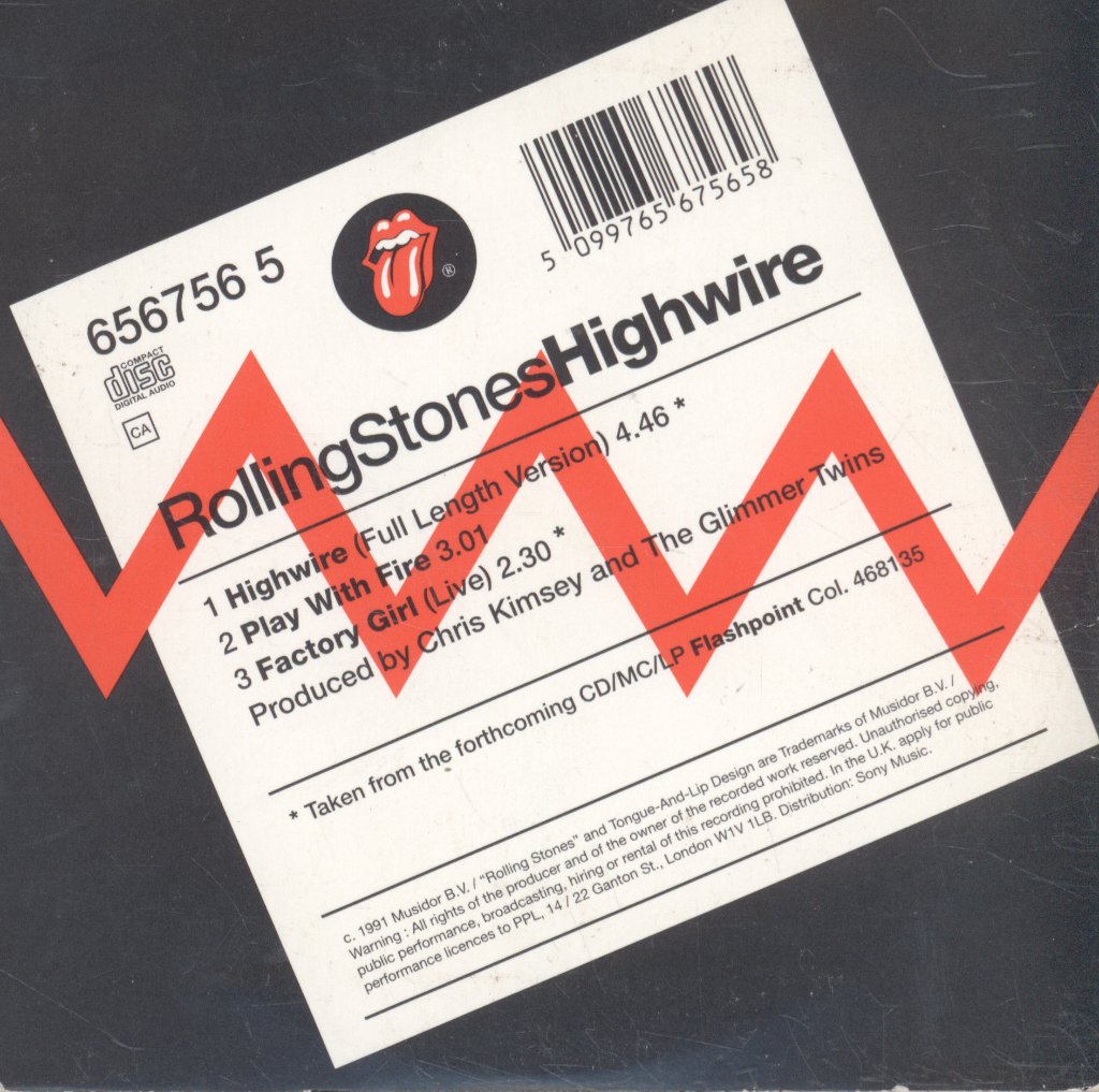 Rolling Stones - Highwire - Cd
