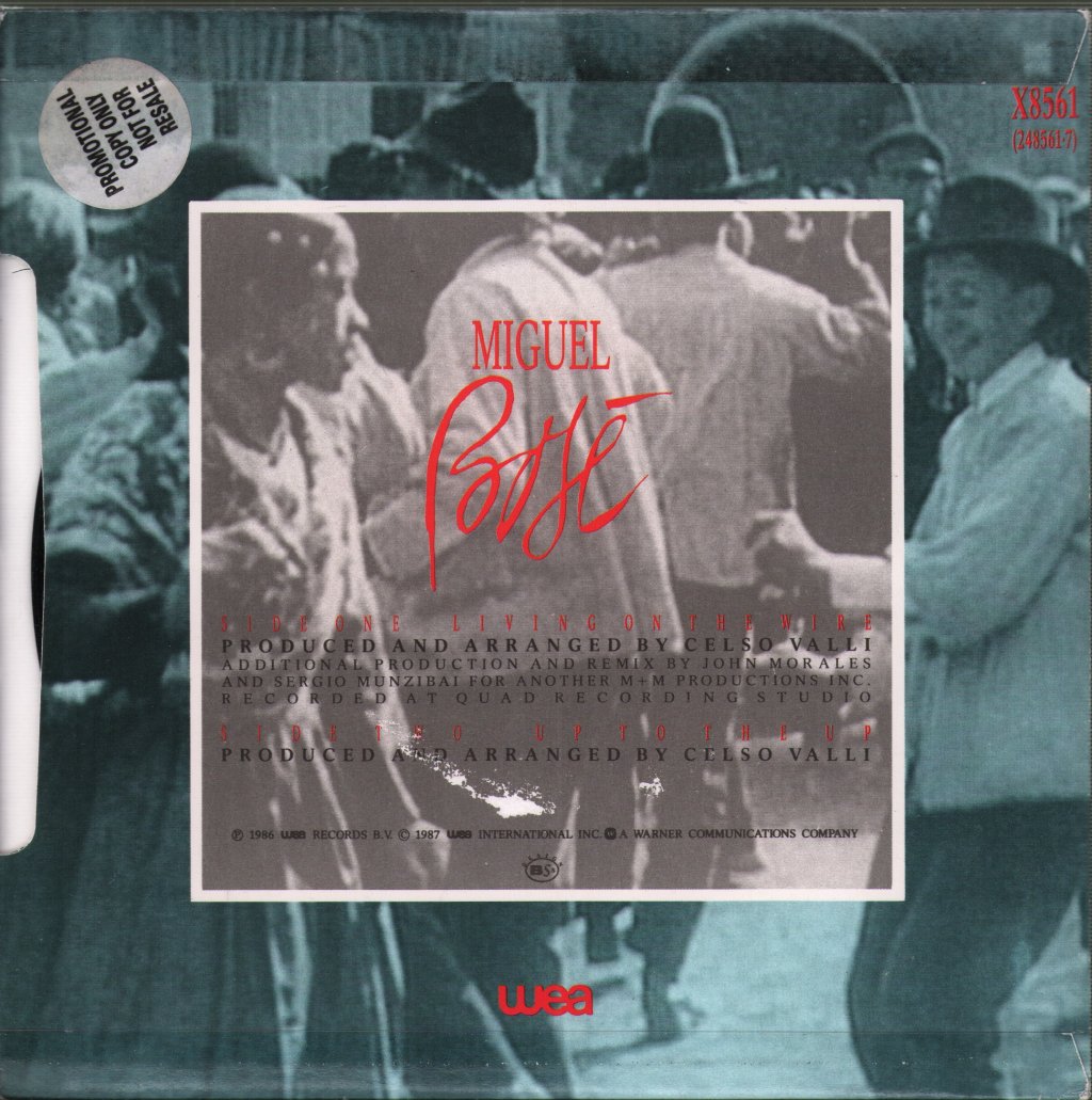 Miguel Bose - Living On The Wire - 7 Inch