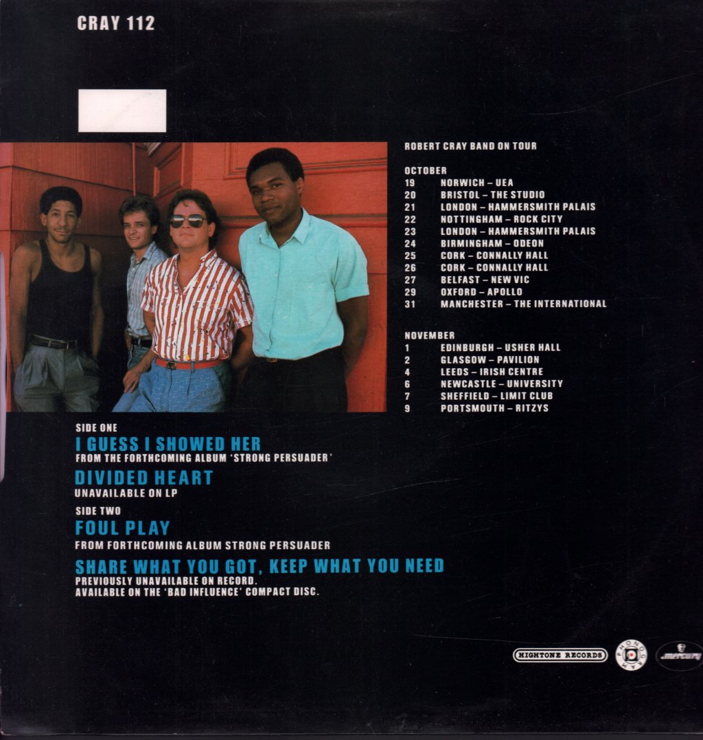 Robert Cray - I Guess I Showed Her - 12 Inch