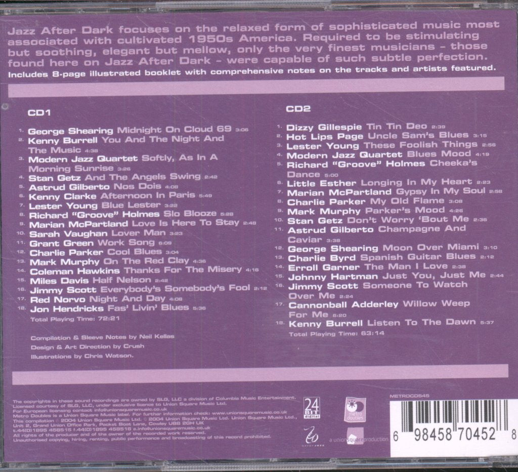 Various Artists - Jazz After Dark - Double Cd