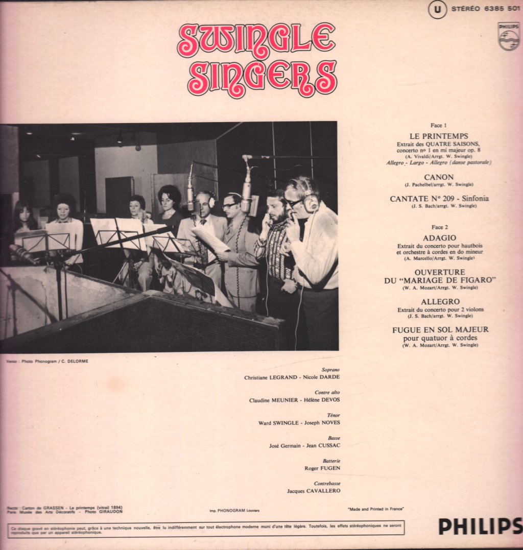 Les Swingle Singers - Les 4 Saisons - Lp