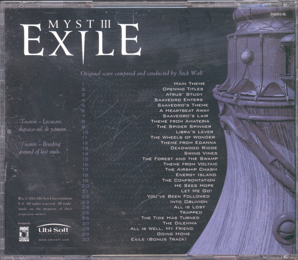 Jack Wall - Myst III: Exile (The Soundtrack) - Cd