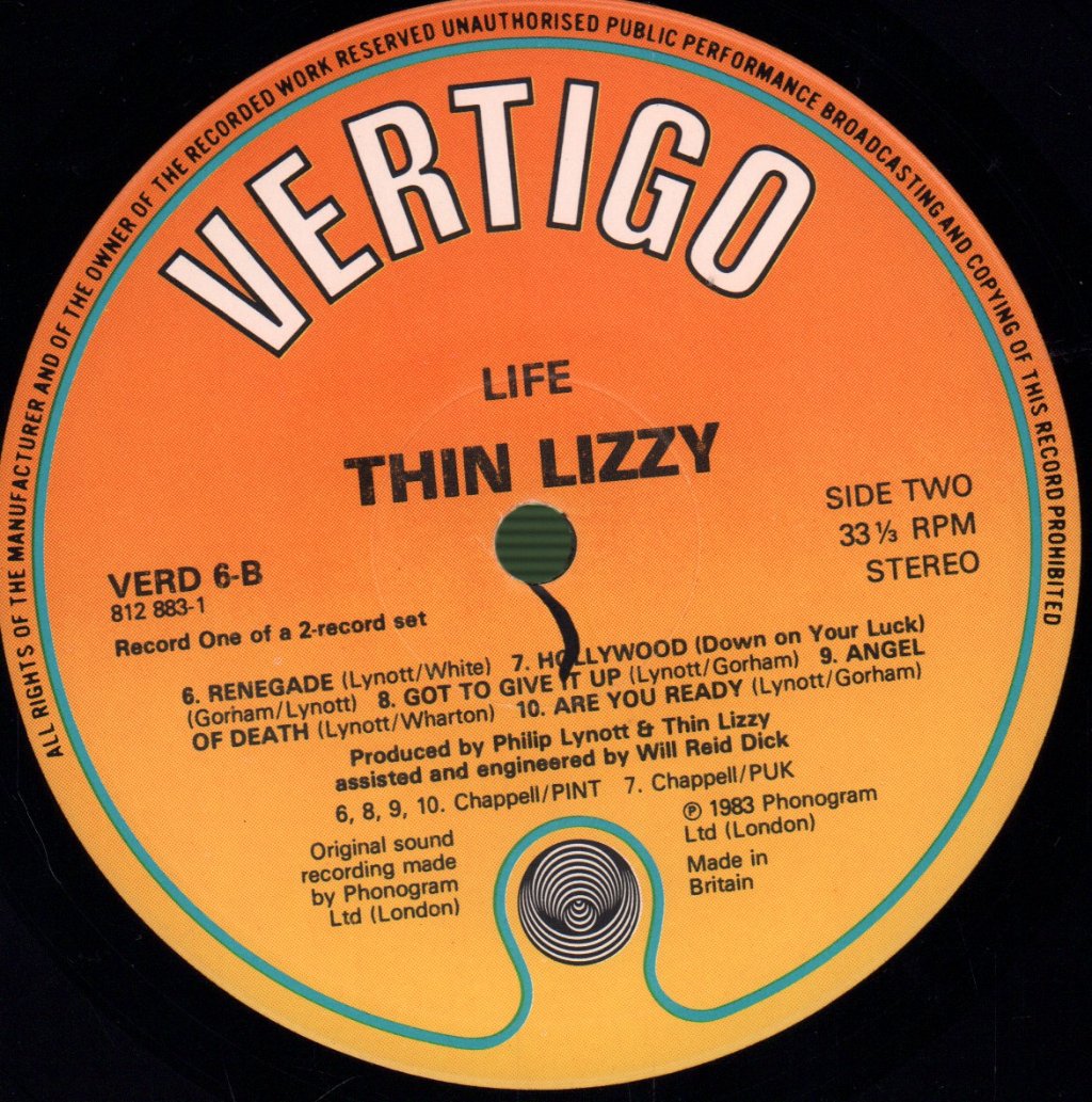 Thin Lizzy - Life Live - Double Lp